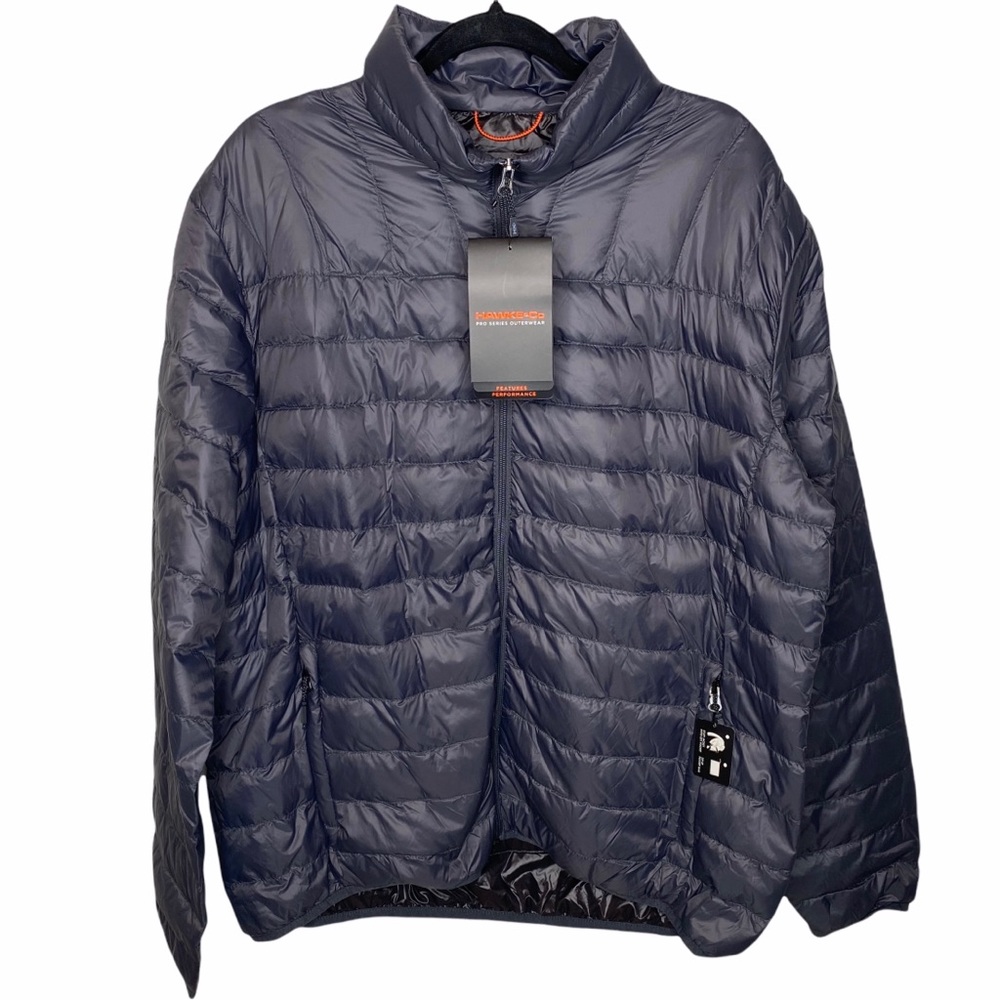 new Hawke & Co ✰ Quilted Packable Down Ski Snowboard Sport Winter Jacket ✰ Smoke - Picture 11 of 15